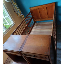 Cuna - cama individual cedro